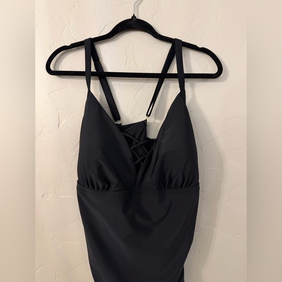 Aqua Couture Tops - Aqua Couture Black Swim Tankini, Size 2XL
